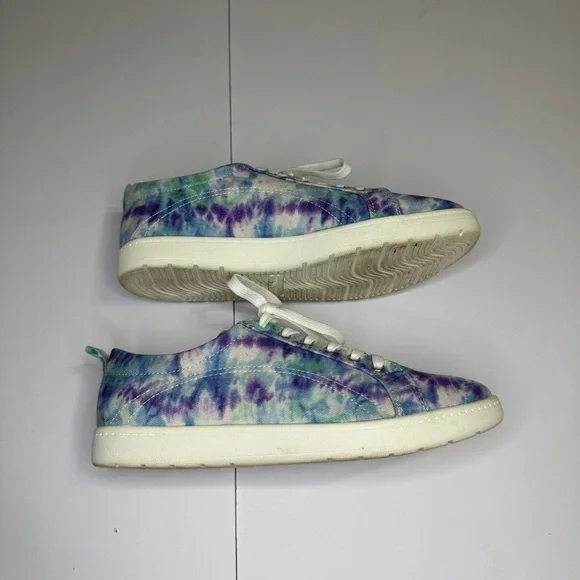 Easy Spirit Tie-Dye Sneakers Size 8.5 | Comfy Canvas Lace-Up Casual Shoes - Picture 4 of 8